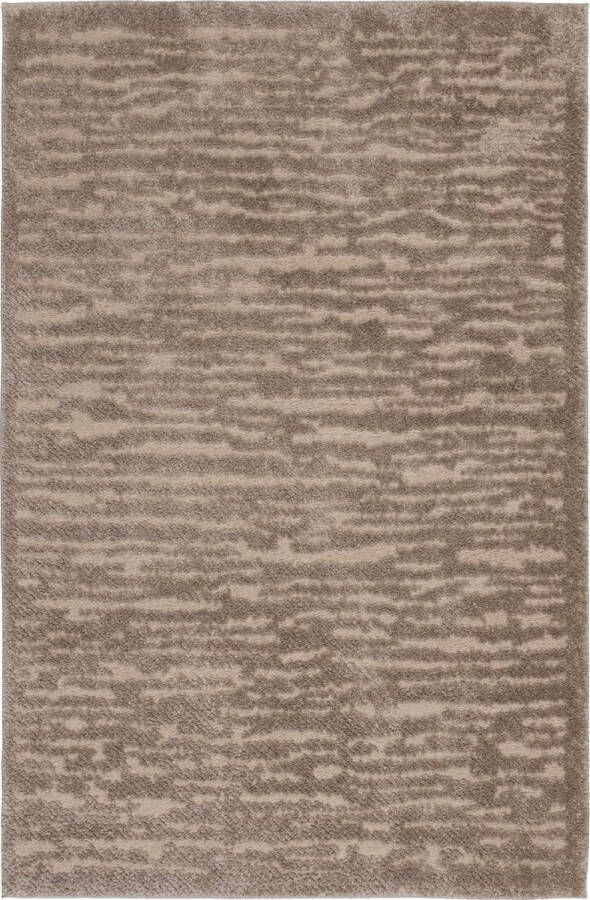 TESSO LIVING Zacht Hoogpolig Vloerkleed Effen Beige Boho Scandi Tapijt Woonkamer Loper 80cm x 220cm