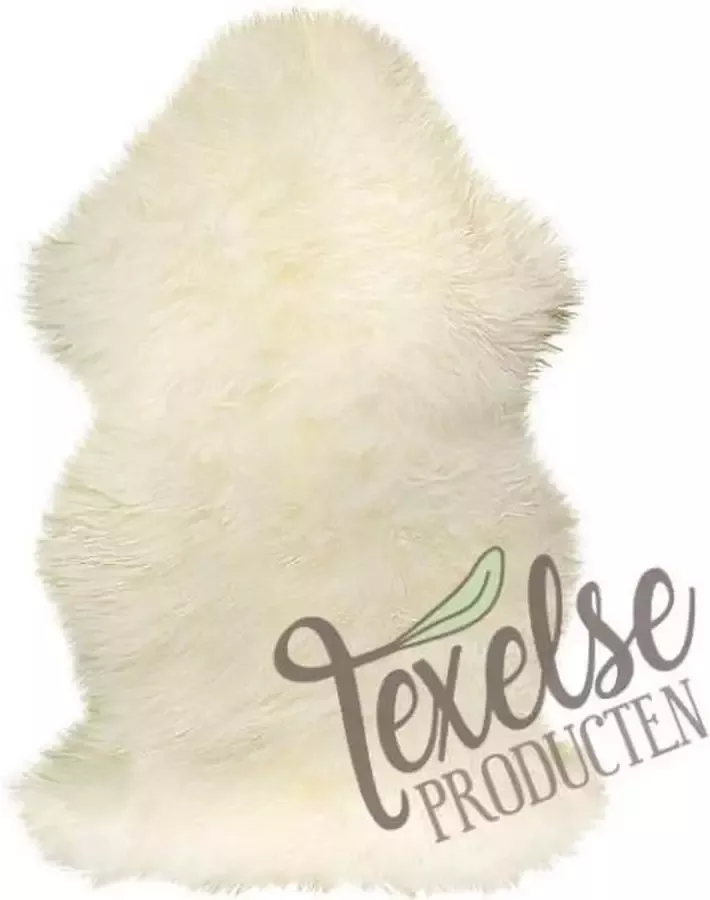 Texelse Producten Wit Naturel Texels Schapenvacht Supersize Skéépe 100% echte Texelse schapenvachten vloerkleed dierenvellen