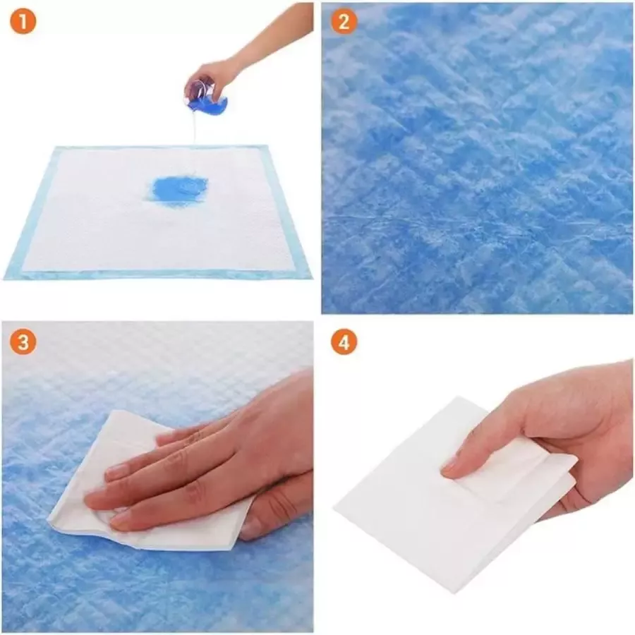 Texpol 60 STUKS Wegwerp Bed Onderleggers voor matras sofa stoel Pads Urineverlies Menstruatie Incontinentie EXTRA LATEXVRIJ Absorberende 60 stuks 60X60 cm extreem absorberend