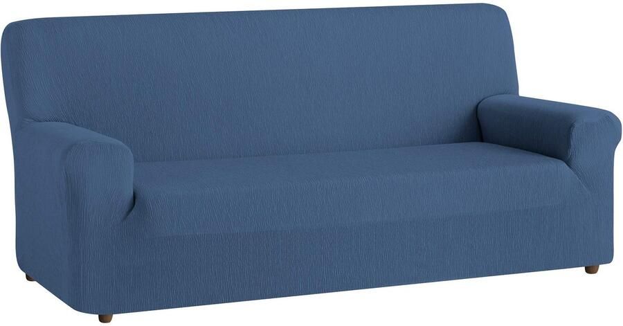 Textil-Home elastische bankhoes TEIDE bankhoes 1 zits 70 a 100 cm. Kleur blauw