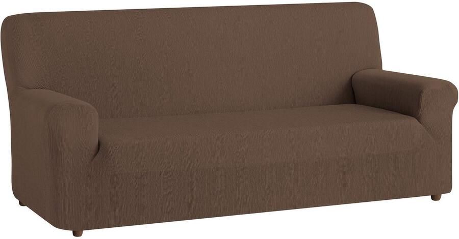 Textil-Home elastische bankhoes TEIDE bankhoes 1 zits 70 a 100 cm. Kleur bruin