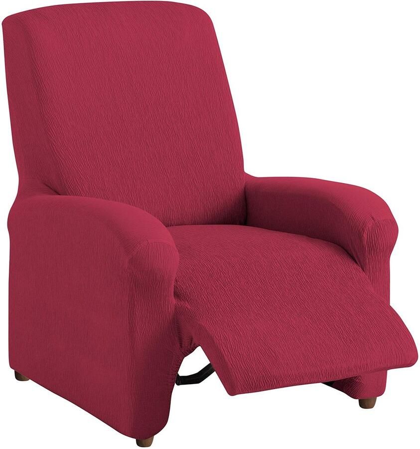 Textil-Home stretchhoes voor relaxstoel compleet TEIDE 1 zits 70 a 100 cm. Kleur rood