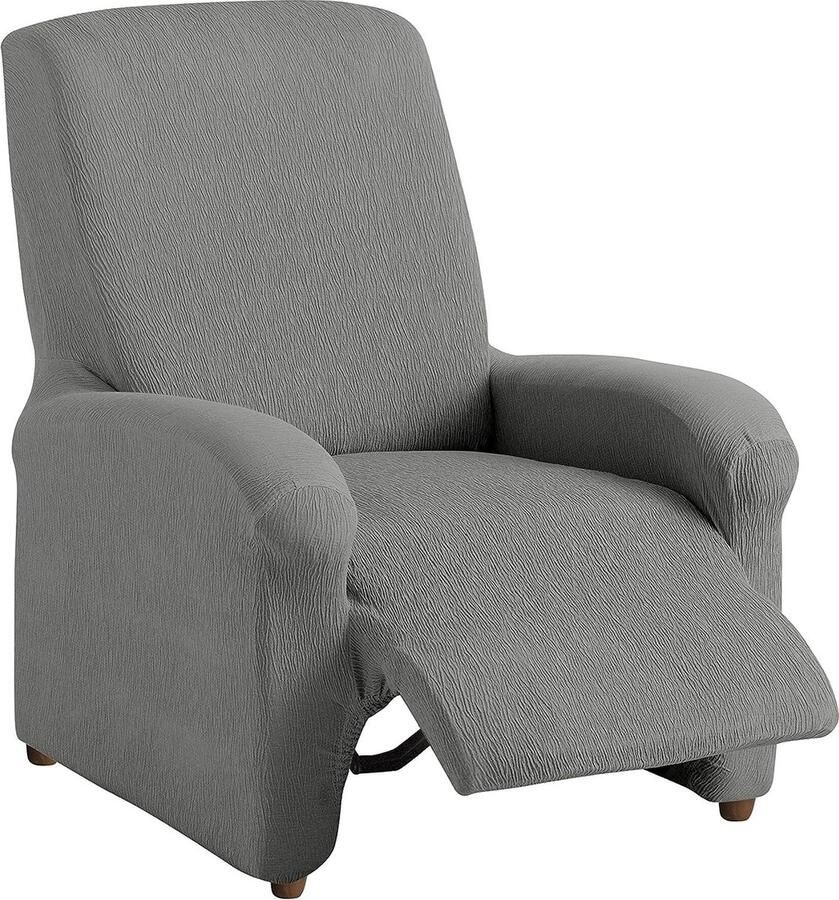 Textil-Home stretchhoes voor relaxstoel compleet TEIDE 1 zits 70 a 100 cm. Kleur Grijs