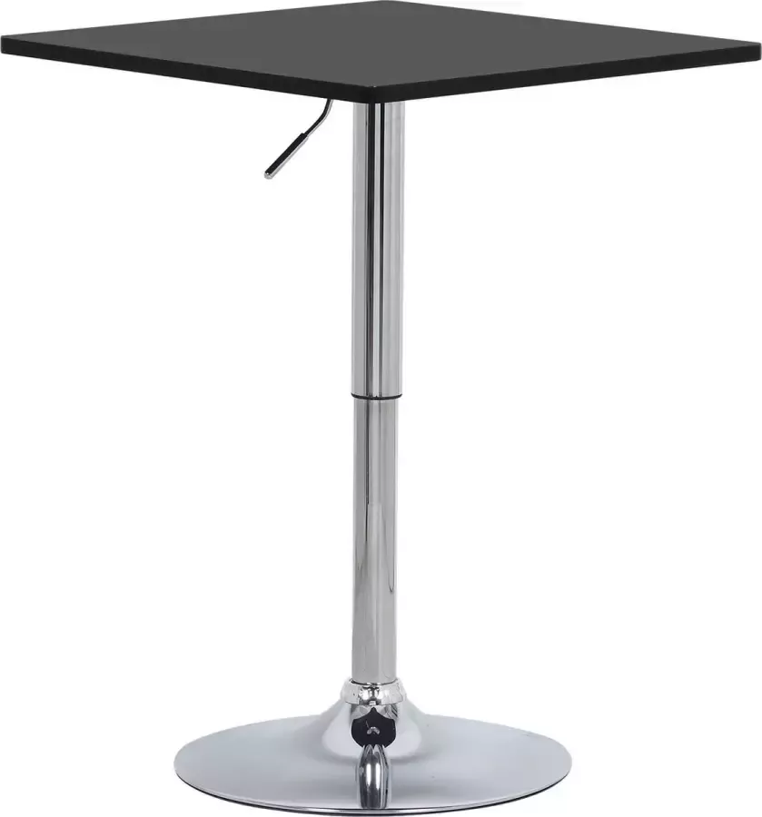 THA Bartafel Hoge Tafel Voor Keuken & Bar Bartafels Tafels MDF Tafelblad & Metalen Frame Verstelbaar 120 x 100 x 40 CM Licht bruin wit