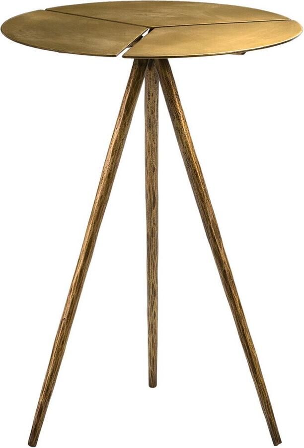 Thai Natura Bijzettafel Gouden Metaal 40 x 57 x 40 cm 40 x 40 x 57 cm