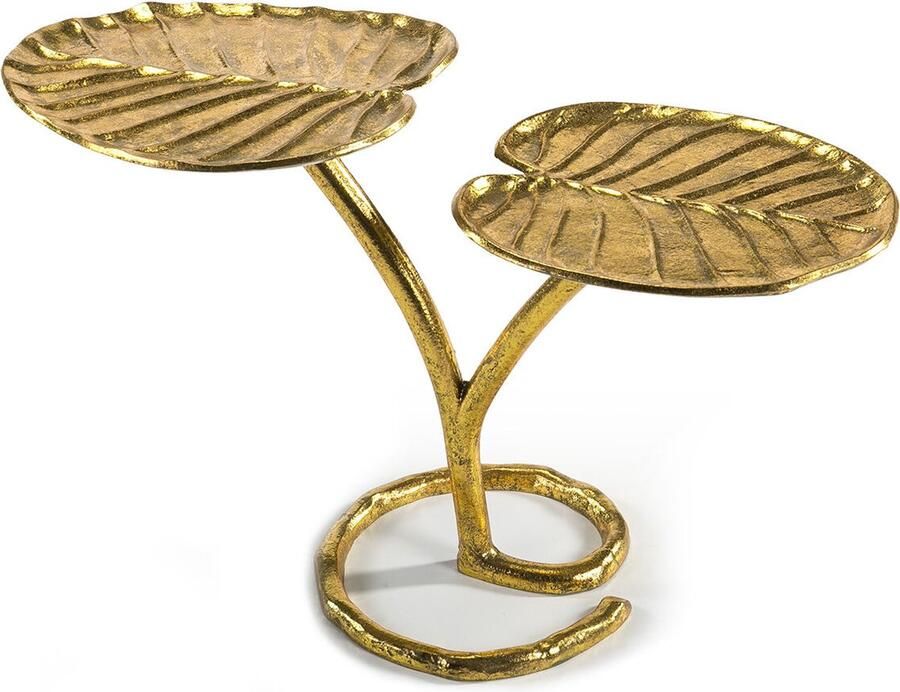 Thai Natura Bijzettafel Gouden Metaal Aluminium 75 x 34 x 47 cm 75 x 47 x 34 cm