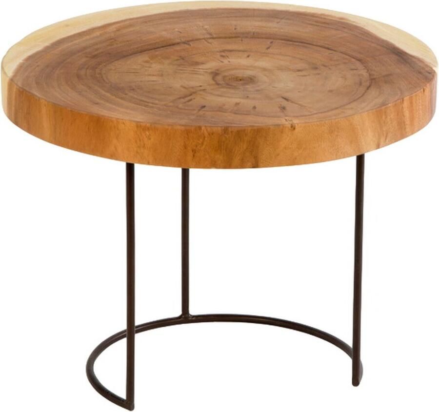 Thai Natura Bijzettafel Natuurlijk Suarhout 50 x 38 x 50 cm 50 x 50 x 38 cm