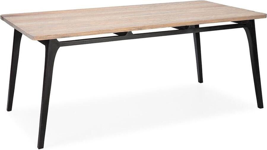 Thai Natura Eettafel Zwart Grijs Cederhout 180 x 76 x 90 cm