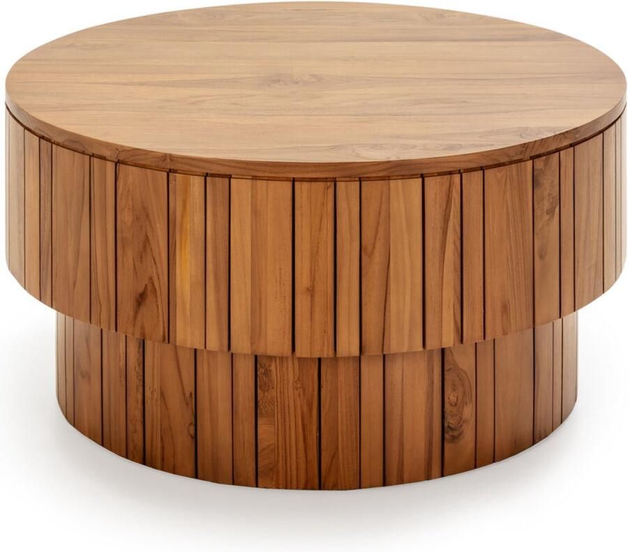 Thai Natura Hoofdtafel Beige Teakhout 90 x 45 x 90 cm