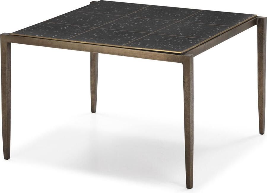 Thai Natura Hoofdtafel Gouden Ijzer Terrazzo 65 x 59 x 41 cm 65 x 41 x 59 cm