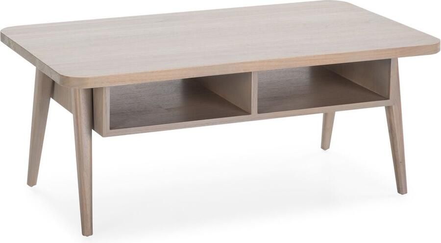 Thai Natura Hoofdtafel Grijs Natural Beige Hout 106 x 43 x 60 cm