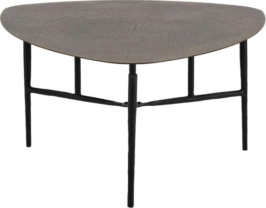 Thai Natura Hoofdtafel Zwart Gouden Metaal 65 x 65 x 41 cm 65 x 41 x 65 cm