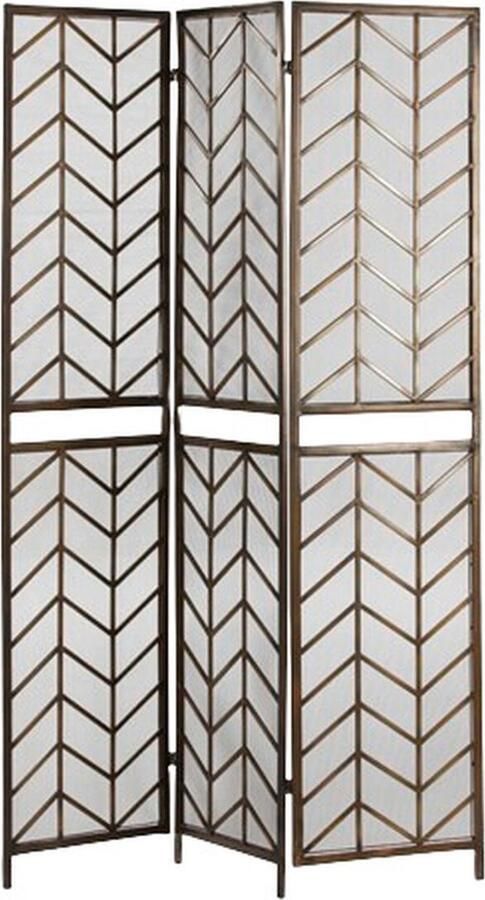 Thai Natura Kamerscherm Gouden Metaal 129 x 178 x 1 cm