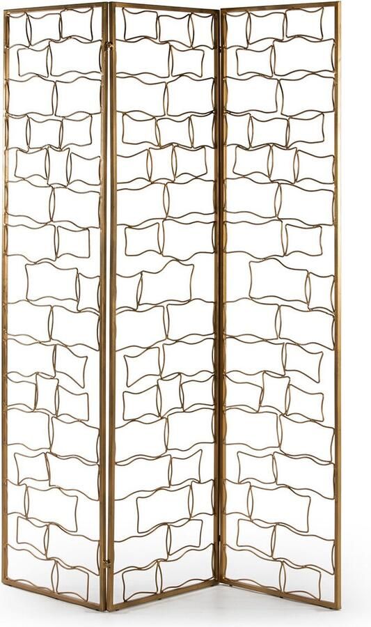 Thai Natura Kamerscherm Gouden Metaal 153 x 183 x 2 cm