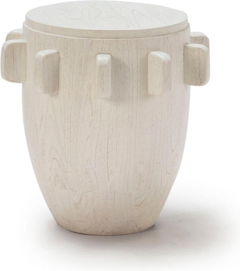 Thai Natura Kruk Wit 45 x 46 x 45 cm