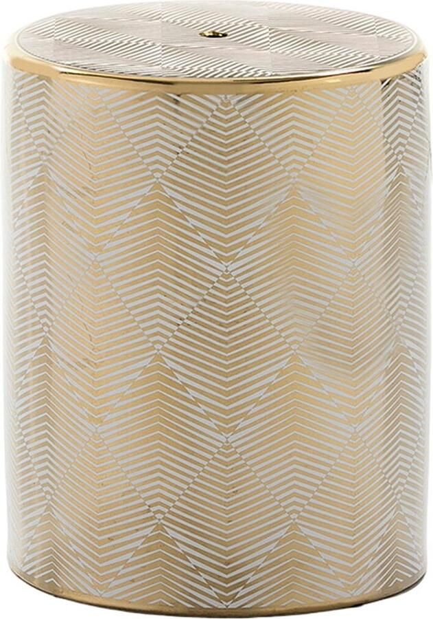 Thai Natura Kruk Wit Gouden 33 x 43 x 33 cm