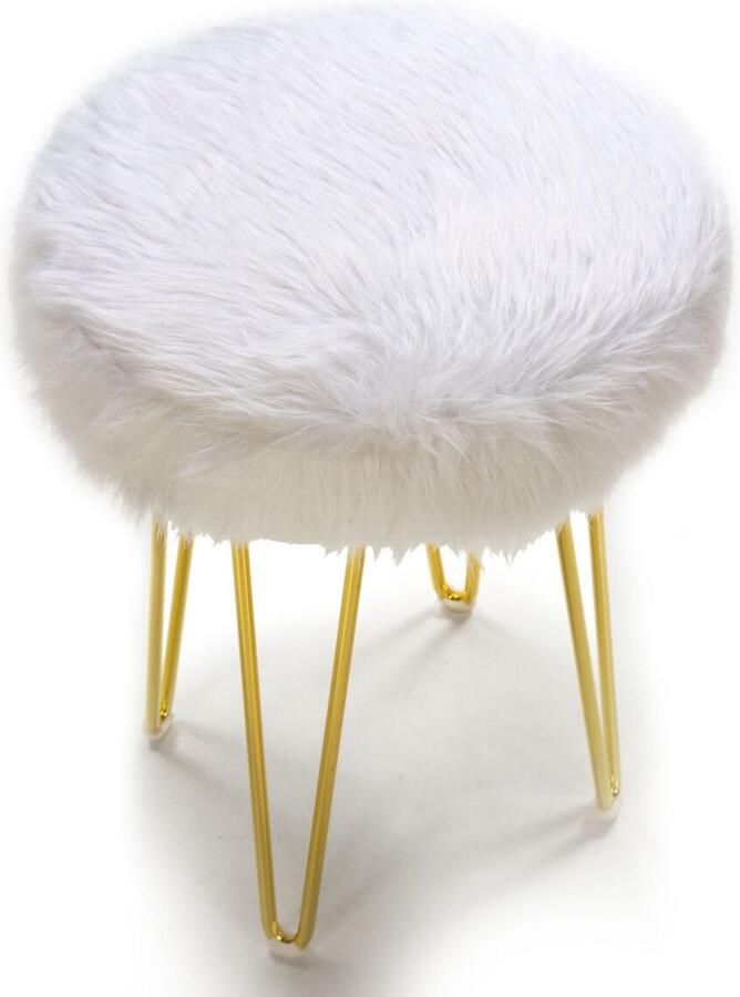 Thai Natura Kruk Wit Gouden 35 x 48 x 35 cm