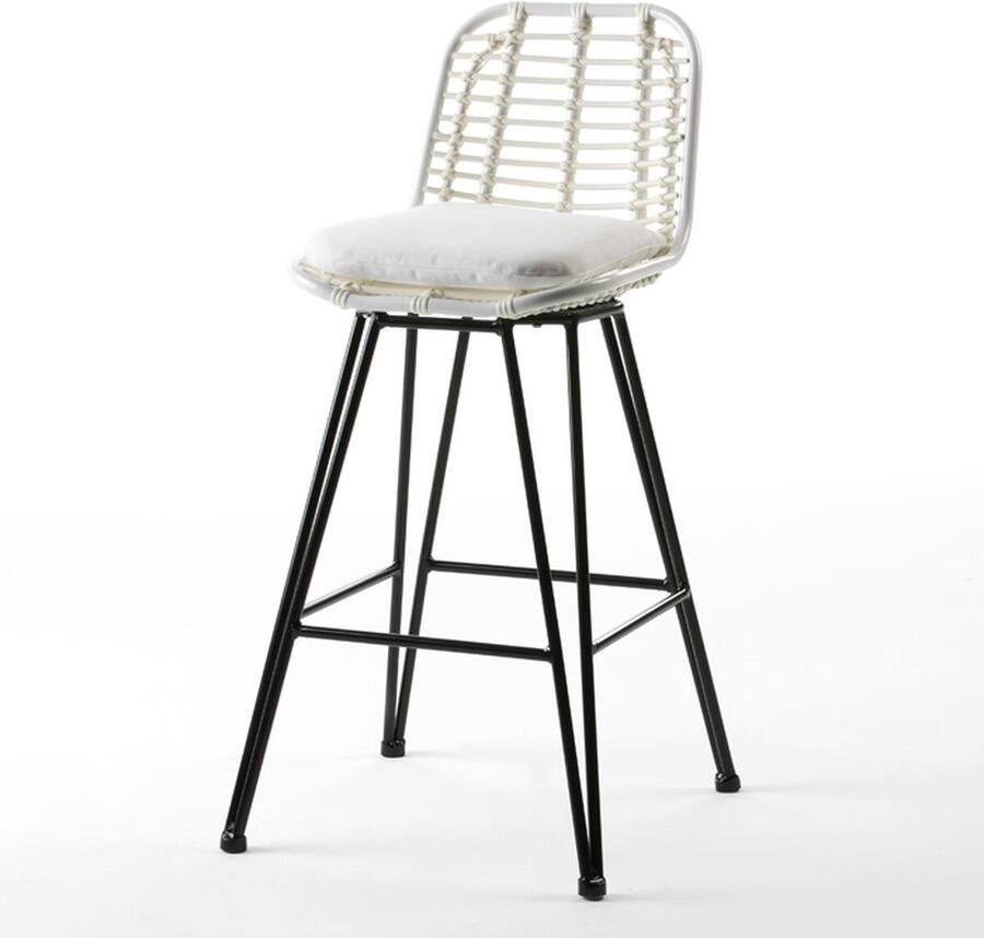 Thai Natura Kruk Wit Synthetisch Aluminium 53 x 105 x 61 cm