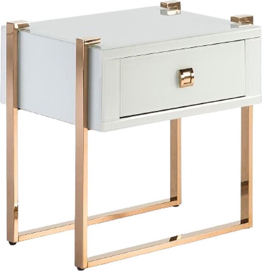 Thai Natura Nachtkastje Gouden Kristal Staal 54 x 56 x 40 cm