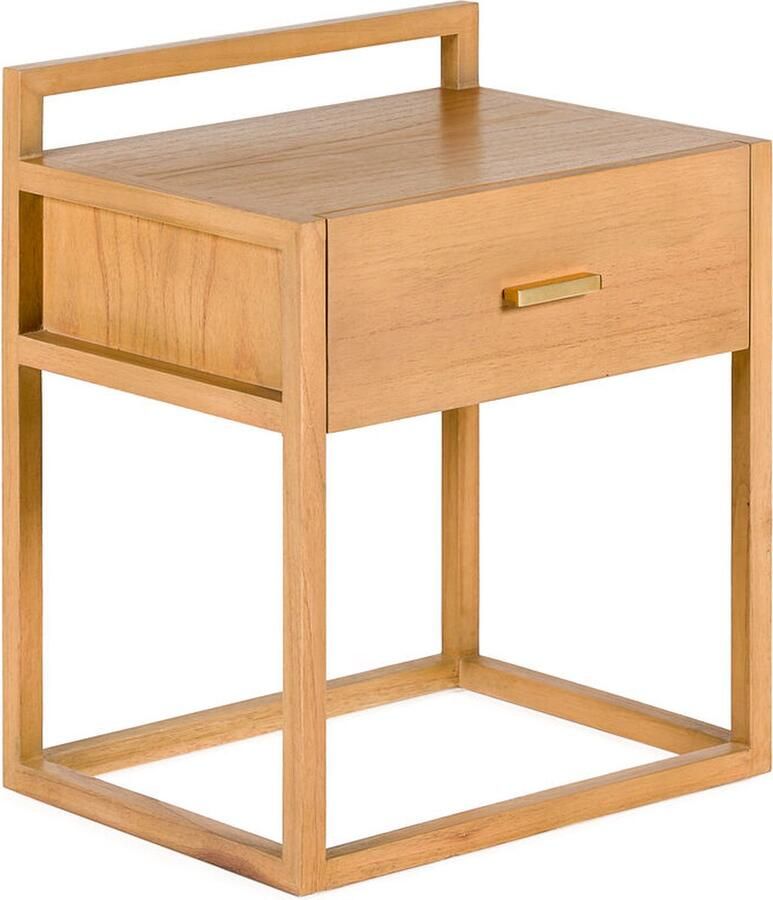 Thai Natura Nachtkastje Natuurlijk Ijzer Cederhout 50 x 60 x 40 cm