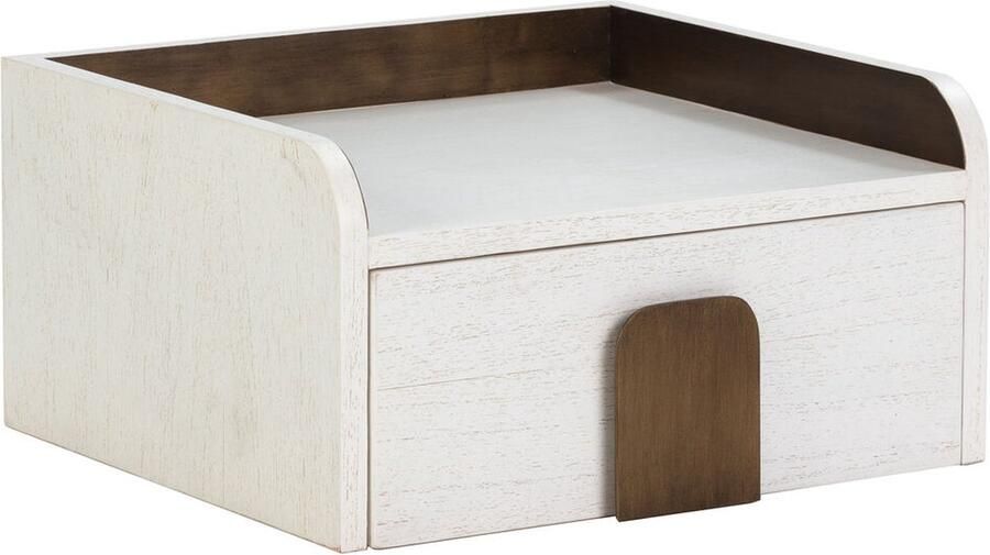 Thai Natura Nachtkastje Wit Cederhout 46 x 24 x 41 cm