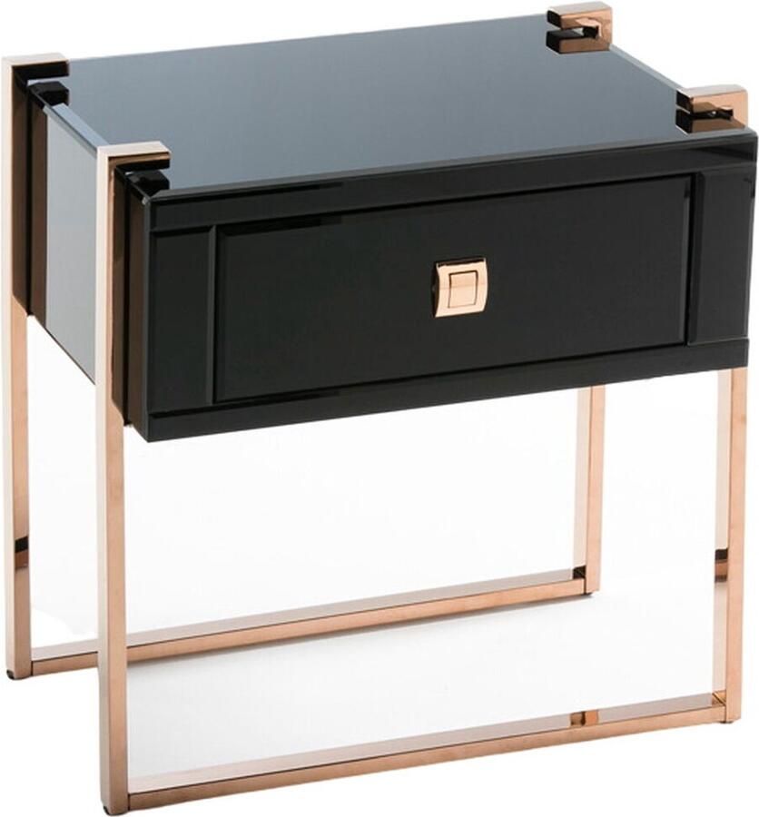 Thai Natura Nachtkastje Zwart 54 x 56 x 40 cm