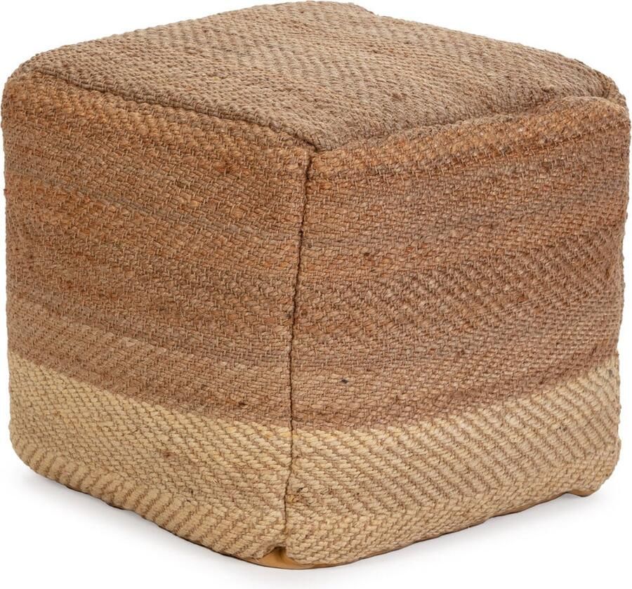 Thai Natura Poef Natuurlijk Ivoor Jute 50 x 50 x 50 cm