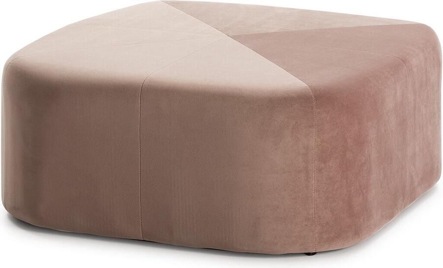 Thai Natura Poef Roze Fluweel 80 x 36 x 80 cm