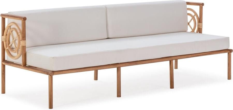 Thai Natura Tuinbank Wit Natuurlijk Teakhout 190 x 65 x 76 cm