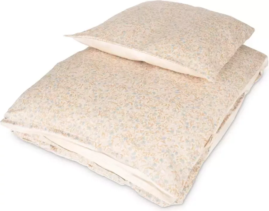 That's Mine Ledikant Hoeslaken 140 x 100 cm Mini Flower Blue Blauw