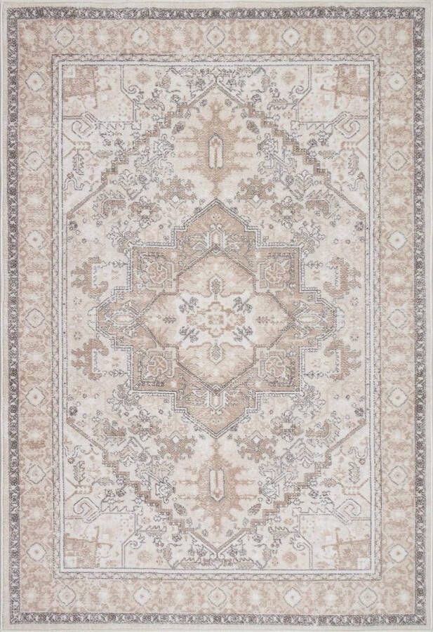 The carpet Enna modern tapijt van onderhoudsvriendelijk polyester plat geweven met antisliprug antislip en slijtvast tapijt 120x170 - Foto 2