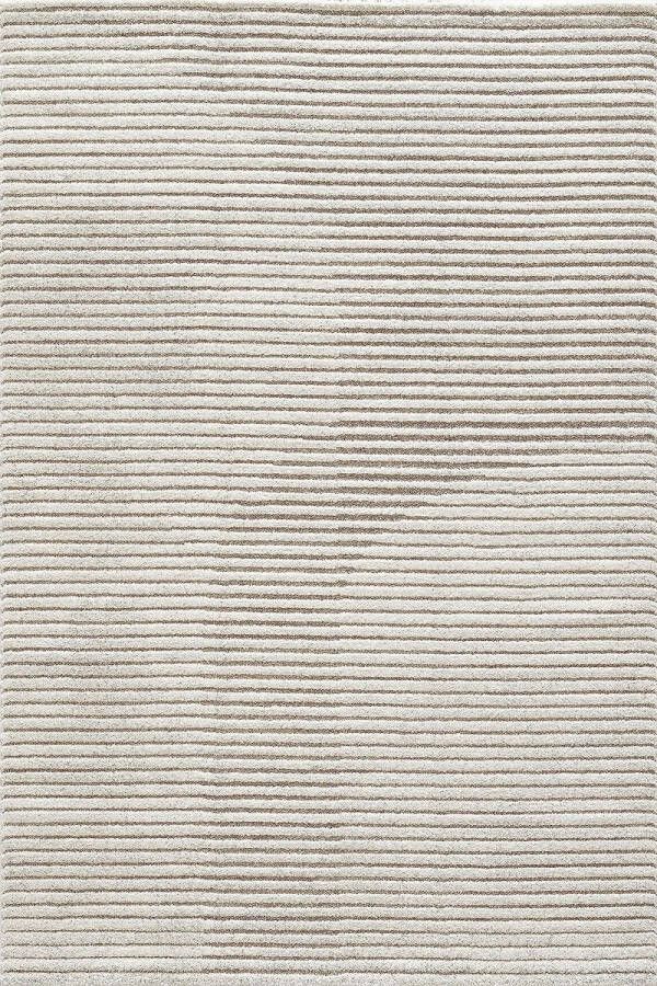 The carpet Everest moderne vloerkleed (tapijt) laagpolig met hoog-diepteeffect 3D-effect hoge vloerdichtheid en aangenaam zacht crème 160x230 cm
