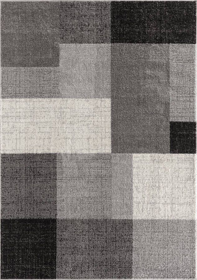 the carpet Modern design woon- of slaapkamer tapijt Geometrische patronen Tegels Grijs 80x140 Binnen PEARL