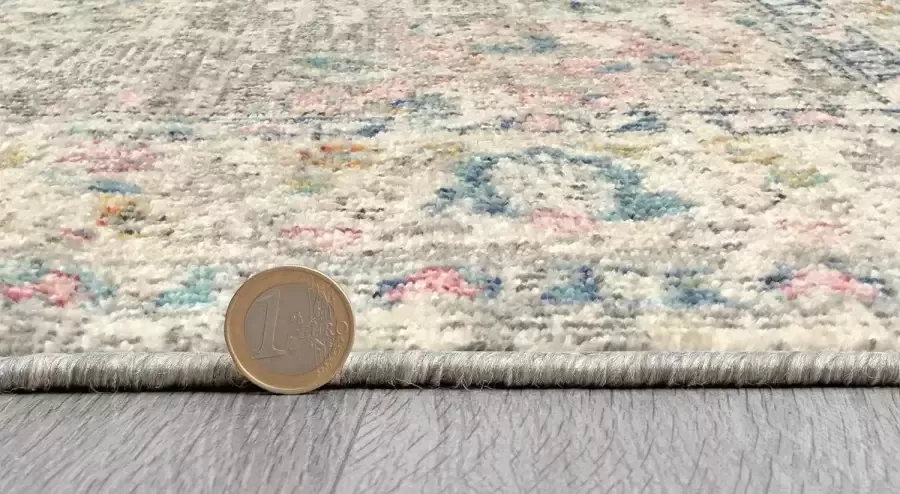 The carpet Palma Robuust outdoor Vloerkleed modern design weerbestendig en uv-bestendig voor balkon terras en serre maar ook geschikt voor keuken of eetkamer crème 200 x 290 cm - Foto 5