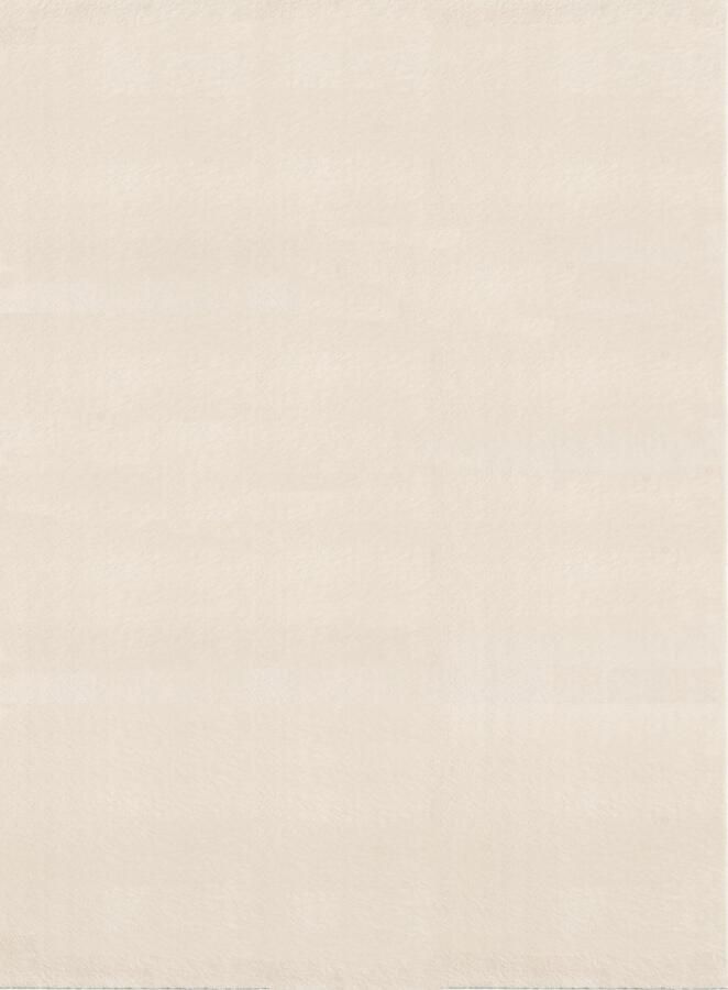 The carpet Comfy Vloerkleed – Zacht bonttapijt 100% polyester wasbaar geschikt voor vloerverwarming Öko-Tex gecertificeerd beige 120 rond