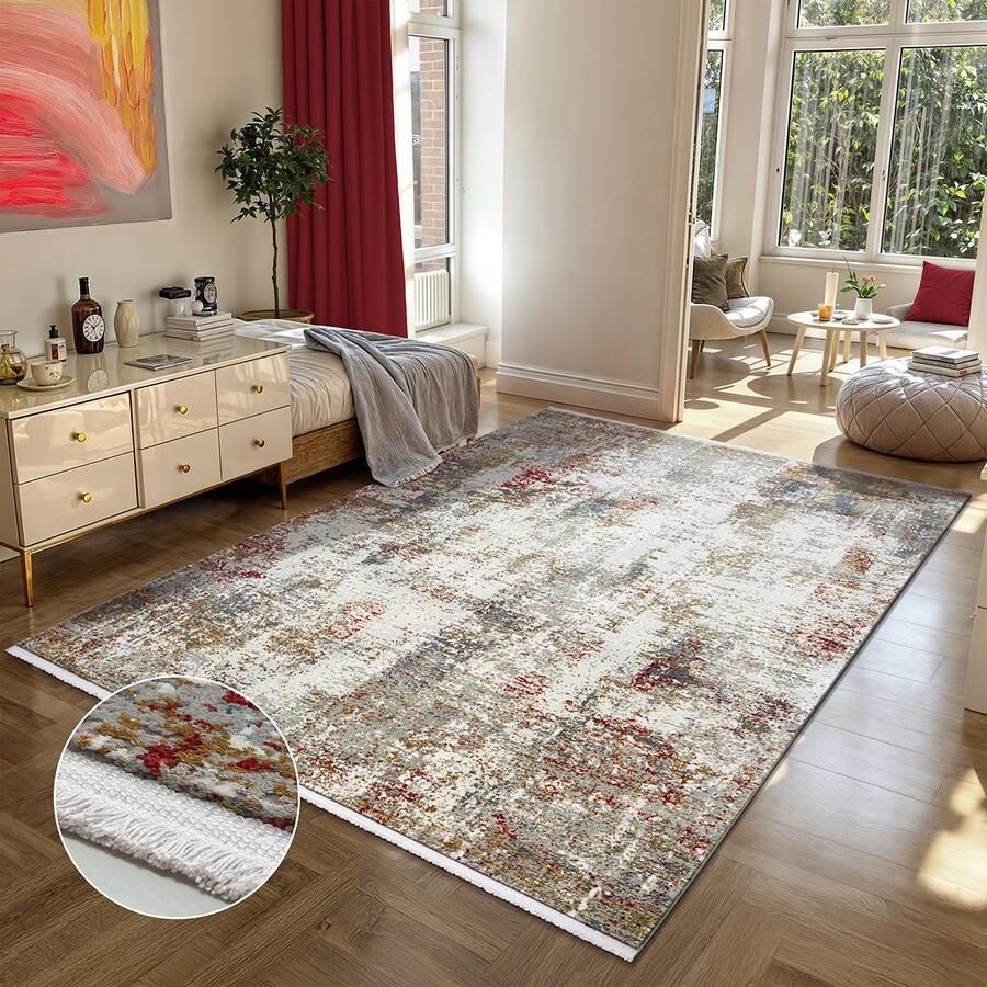 The carpet Fine hoogwaardige woonkamer vloerkleed modern zachte textuur stijlvol design luxueuze kwaliteit ideaal voor slaapkamer & woonruimtes geschikt voor vloerverwarming Meervoudig 200 x 290 cm