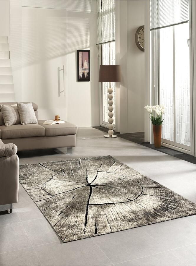 The carpet Marble Modern dichte korte pool woonkamer slaapkamer vloerkleed designer tapijt elegante glans glanzende vezel pluizig modieus marmer look abstract Natuurlijk 200 x 290