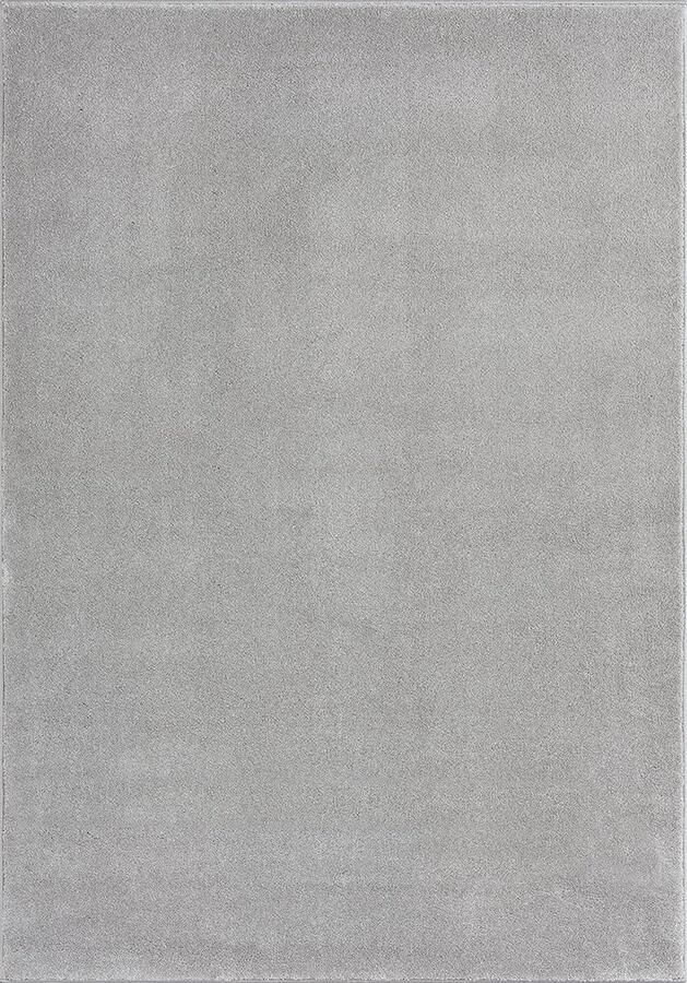 The carpet Marley Elegante Designer Vloerkleed Zacht & Onderhoudsvriendelijk Kortpolig Woonkamer Grijs 160 x 230 cm