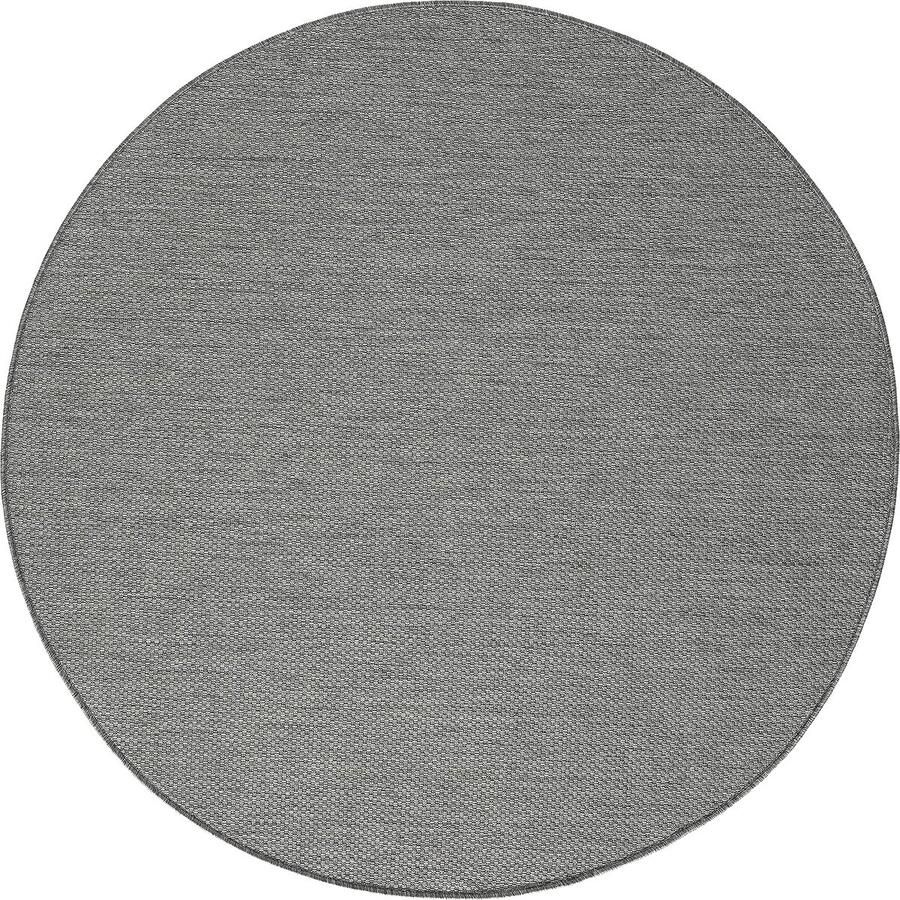The carpet Mistra robuust buitentapijt modern weerbestendig & UV-bestendig voor balkon terras en serre Maar ook geschikt voor de keuken plat geweven 160x160 round