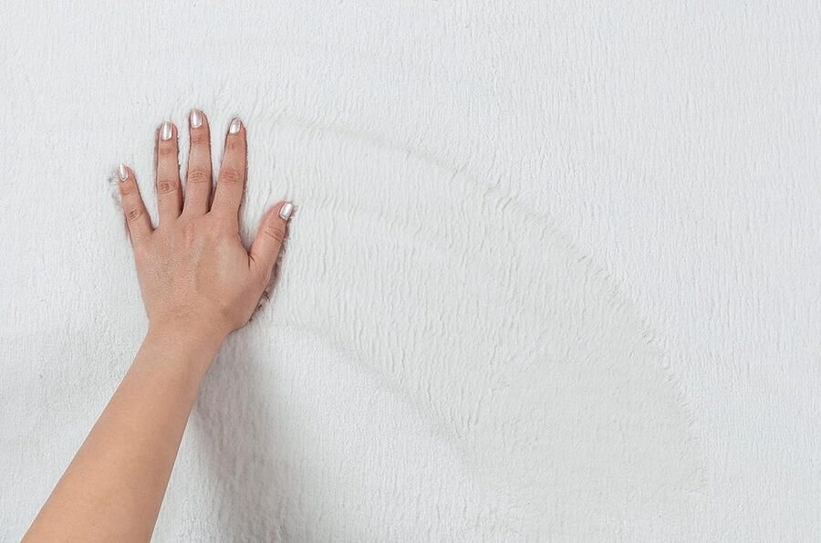 The carpet Premium Modern Langpolig Woonkamerkleed Superzacht Kunstbont Pluizig Bontlook 120x170cm