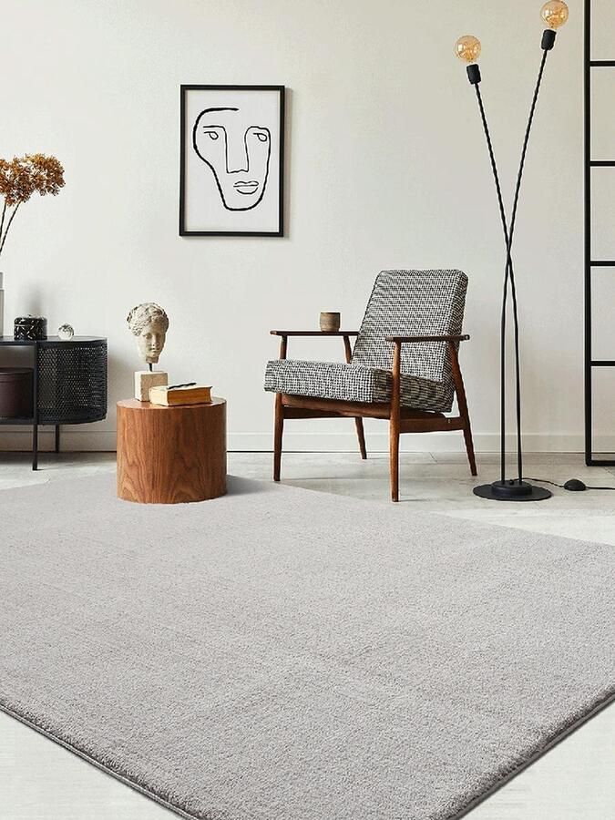 The carpet RELAX – Extra Zacht & Wasbaar Vloerkleed tot 30°C met Antislip Onderzijde – Fluweelachtige Structuur – Voor Slaapkamer of Woonkamer – Zand 300 x 400 cm