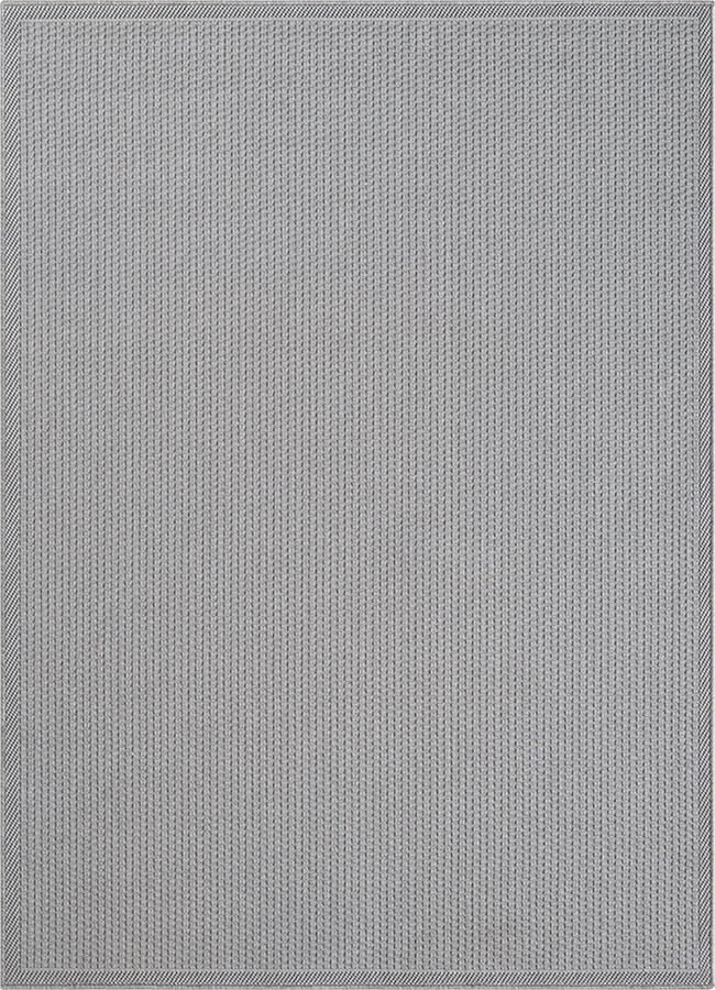 The carpet Toulouse Buitentapijt voor terras en balkon Weerbestendig UV-bestendig waterafstotend onderhoudsvriendelijk robuust en slijtvast Grey 140 x 200 cm
