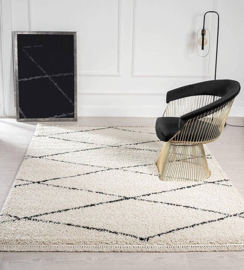 the carpet Vloerkleed hoogpolig 80x250 cm Modern en zacht Bahar Shaggy by