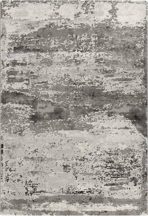 The carpet Marmer Modern dichte korte pool woonkamer slaapkamer vlorkleed designer tapijt elegante glans glanzende vezel pluizig modieus marmer look abstract Grey 120 x 170 cm - Foto 3