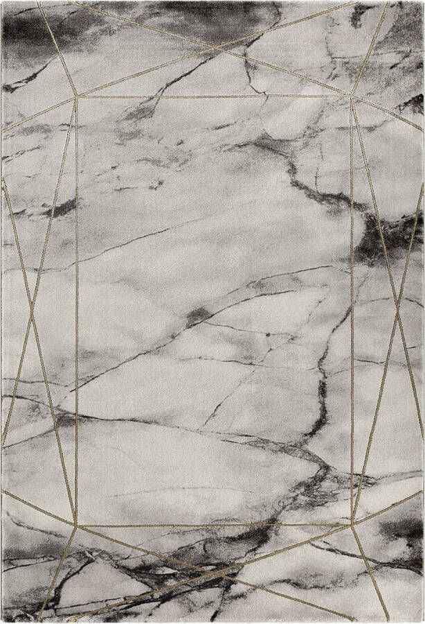 The carpet Vloerkleed laagpolig 160x230 cm Zacht Modern design MARBLE by
