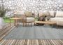 The carpet Vloerkleed voor buiten of voor balkon en terras in grijs 67 x 180 cm Tapijt geschikt voor In en Outdoor Rechthoekig Weer- en UV-bestendig Tuintapijt Buitentapijt CALGARY kleed by - Thumbnail 2
