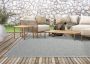 The carpet Vloerkleed voor buiten of voor balkon en terras in grijs beige 67 x 180 cm Tapijt geschikt voor In en Outdoor Rechthoekig Weer- en UV-bestendig Tuintapijt Buitentapijt CALGARY kleed by - Thumbnail 2