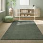 The carpet Vloerkleed voor woonkamer of slaapkamer in donkergroen 120x160 cm Modern en zacht kortpolig tapijt Rechthoekig Antislip onderkant Wasbaar tot 30 Graden Rug for bedroom or living room RELAX kleed by - Thumbnail 1
