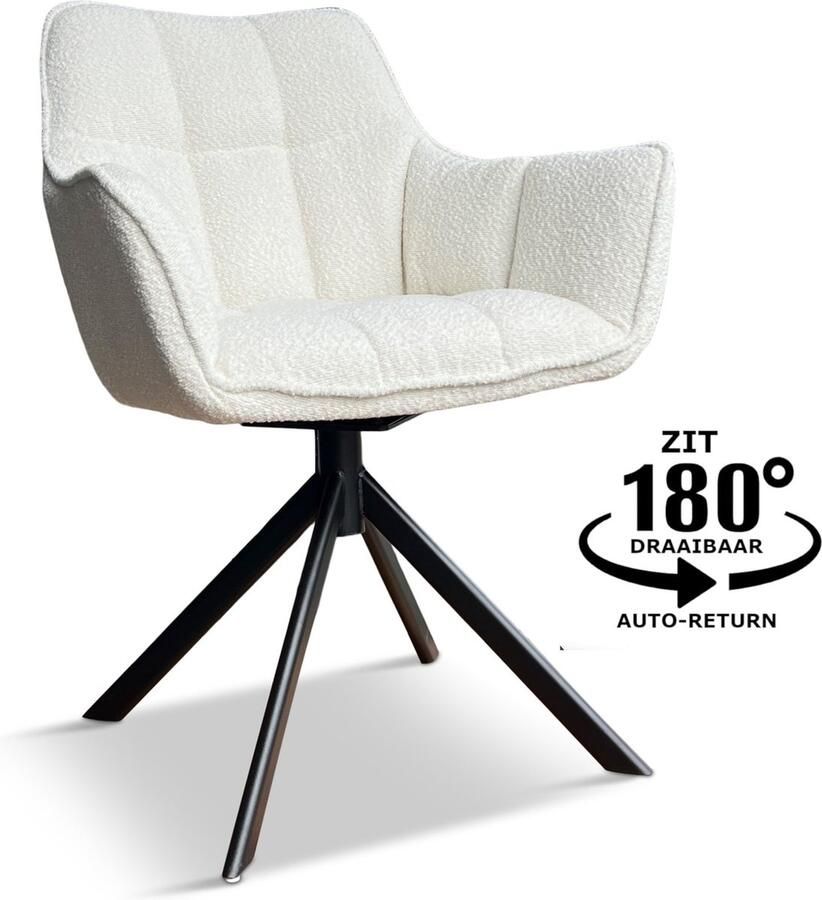 The Chair Company Armstoel Leon boucle naturel