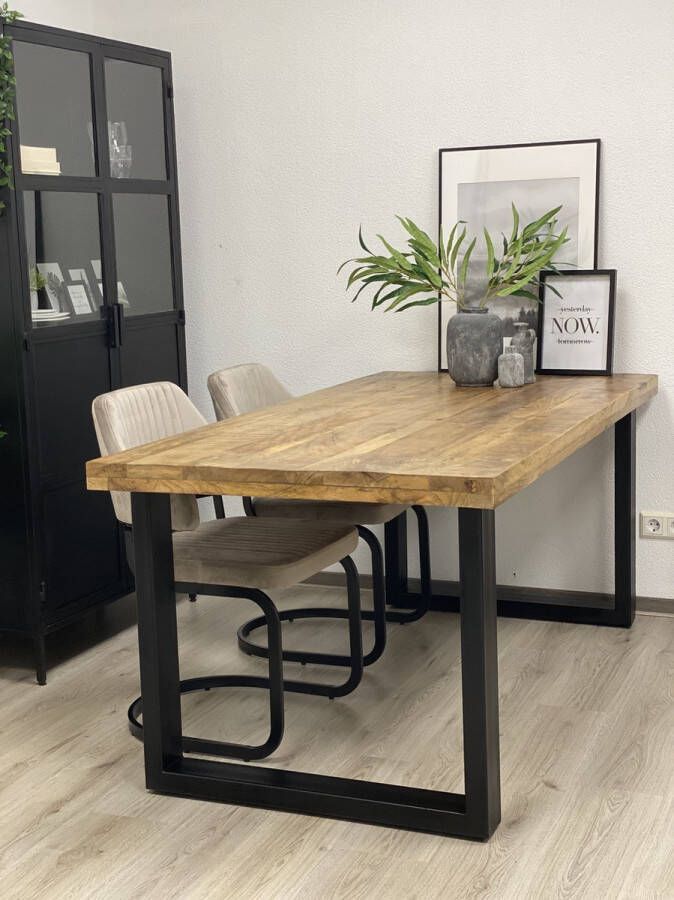 The Copperbarn Mangohouten eettafel rechthoek 180 cm x 90 cm